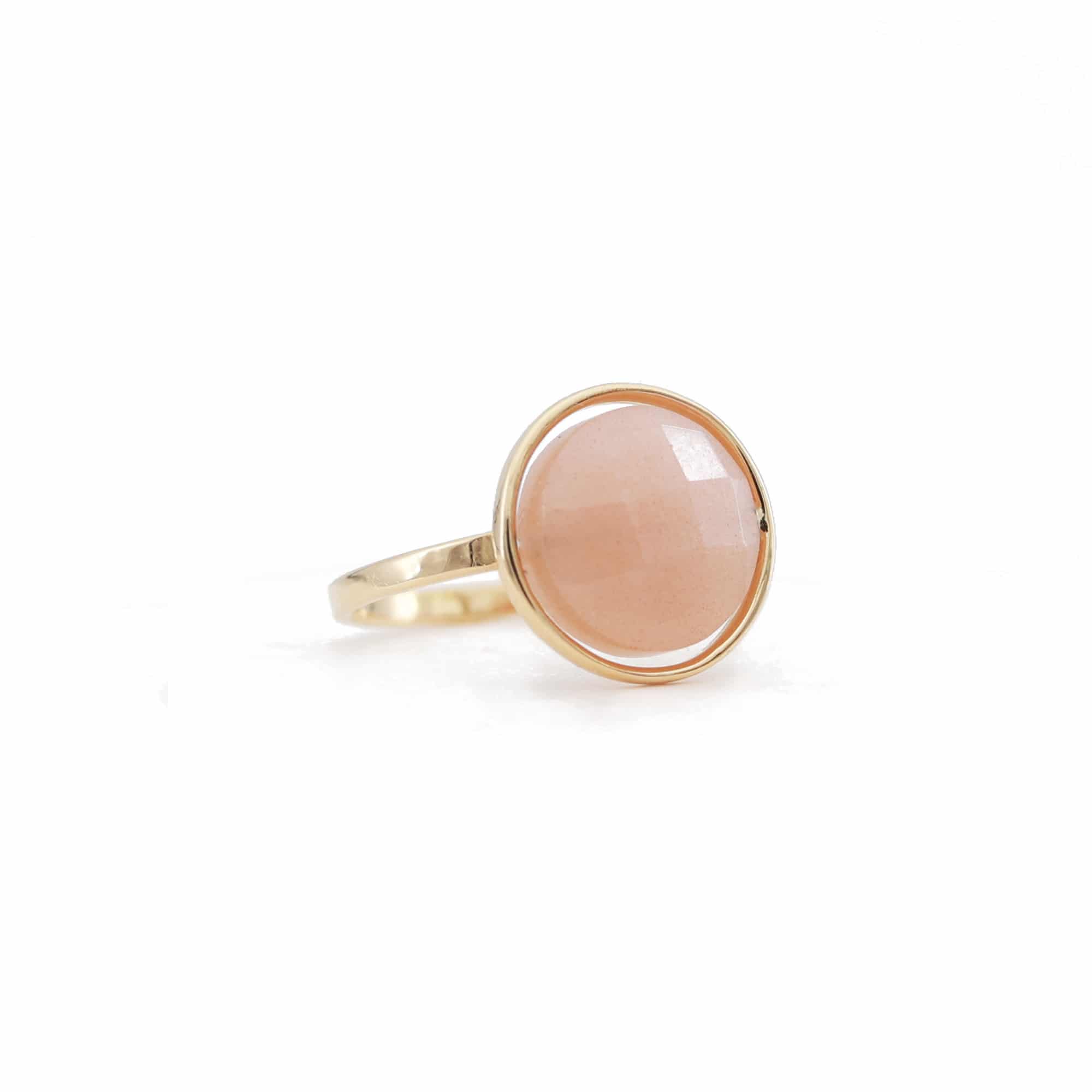 Bague Pierre de Lune chocolat