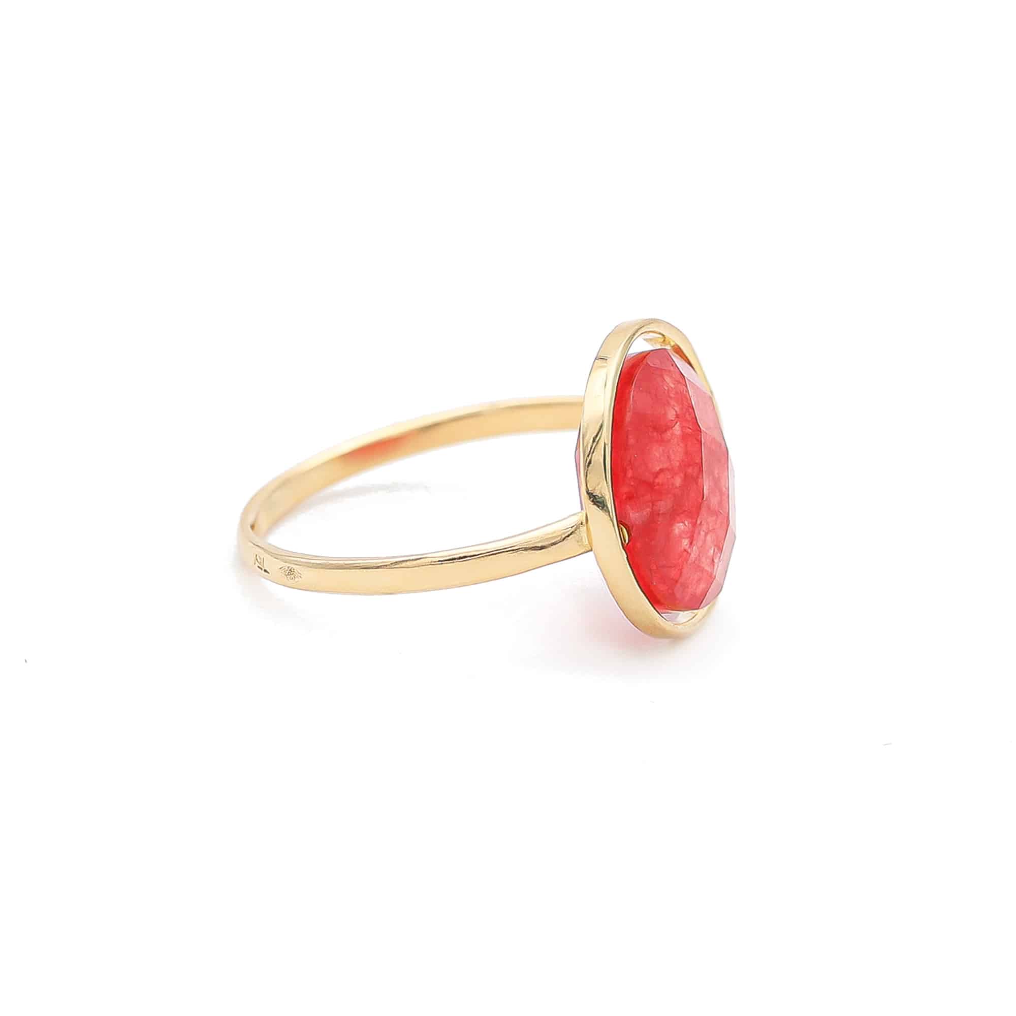Bague Petit Regard Quartzite rouge – Image 2